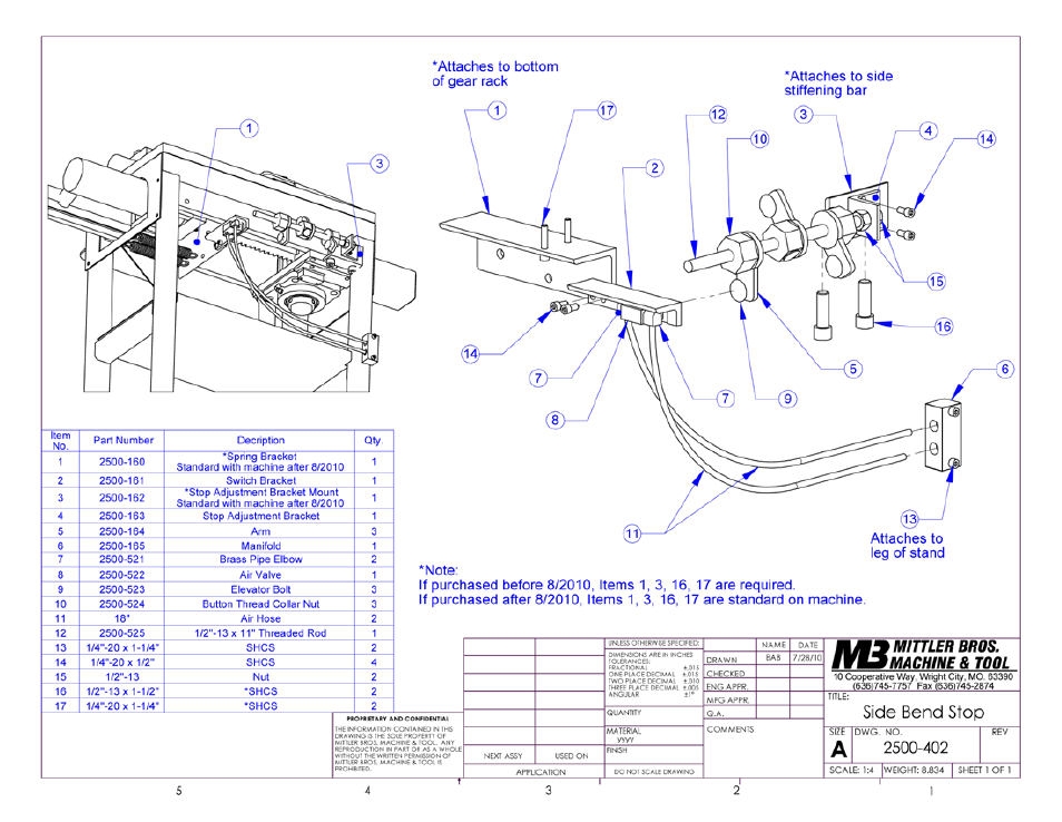 Mittler Bros Machine & Tool 2500 User Manual | Page 22 / 28