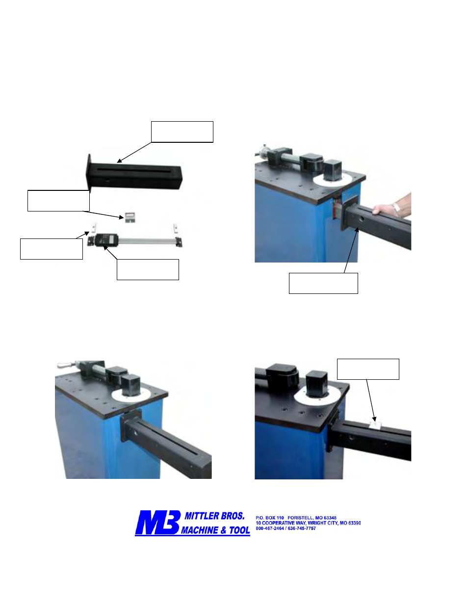 Mittler Bros Machine & Tool DIGITAL READOUT User Manual | 3 pages