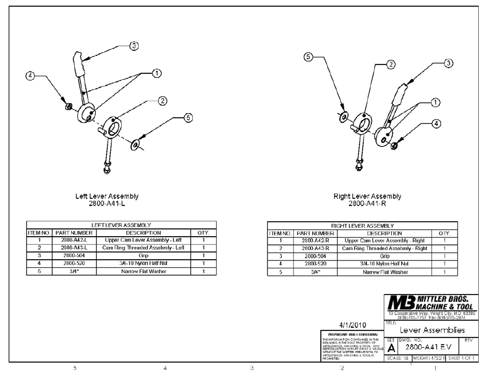 Mittler Bros Machine & Tool 2800 72” Ultimate Box & Pan Brake User Manual | Page 20 / 22