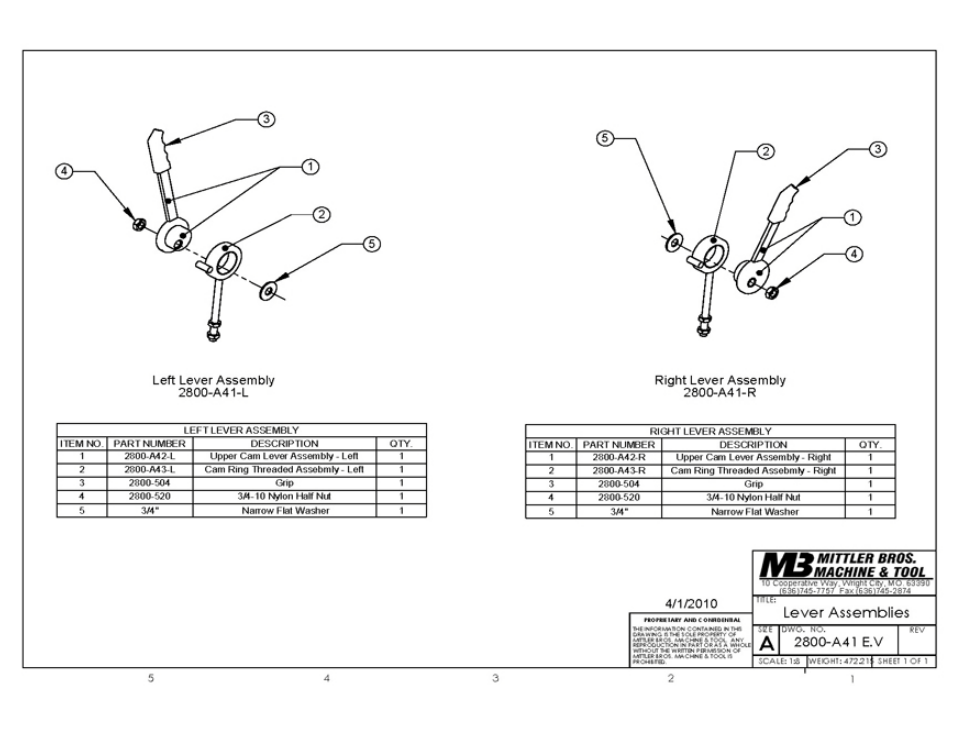 Mittler Bros Machine & Tool 2800 Straight Brake User Manual | Page 18 / 20