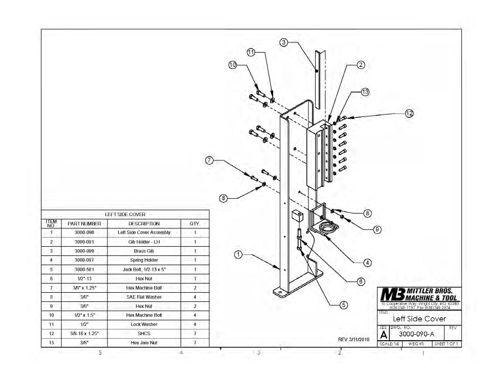 Mittler Bros Machine & Tool 3000 User Manual | Page 13 / 17