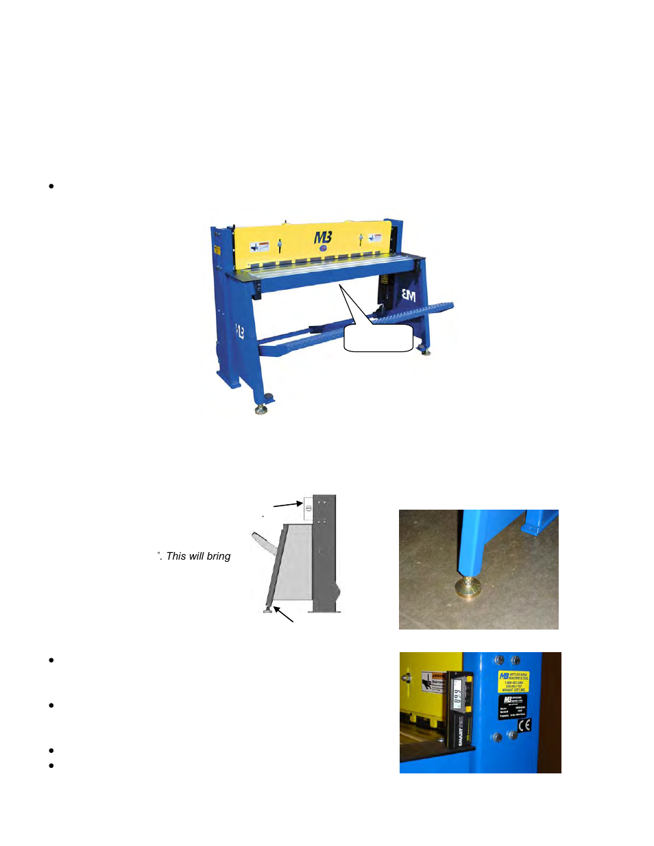 Installation | Mittler Bros Machine & Tool 3000 User Manual | Page 3 / 17