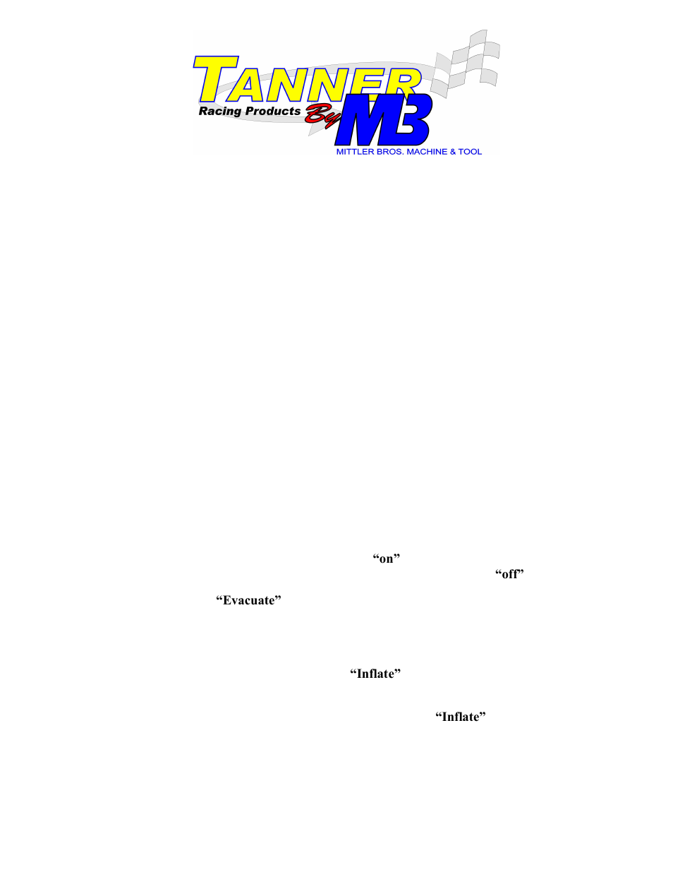 Mittler Bros Machine & Tool Extreme Tire Management User Manual | 1 page