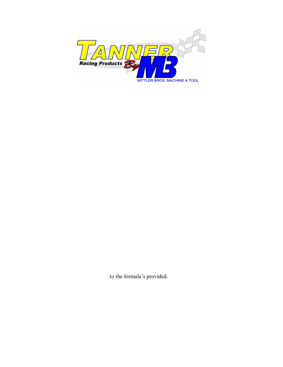 Mittler Bros Machine & Tool QM Kart Chassis Dyno User Manual | 2 pages