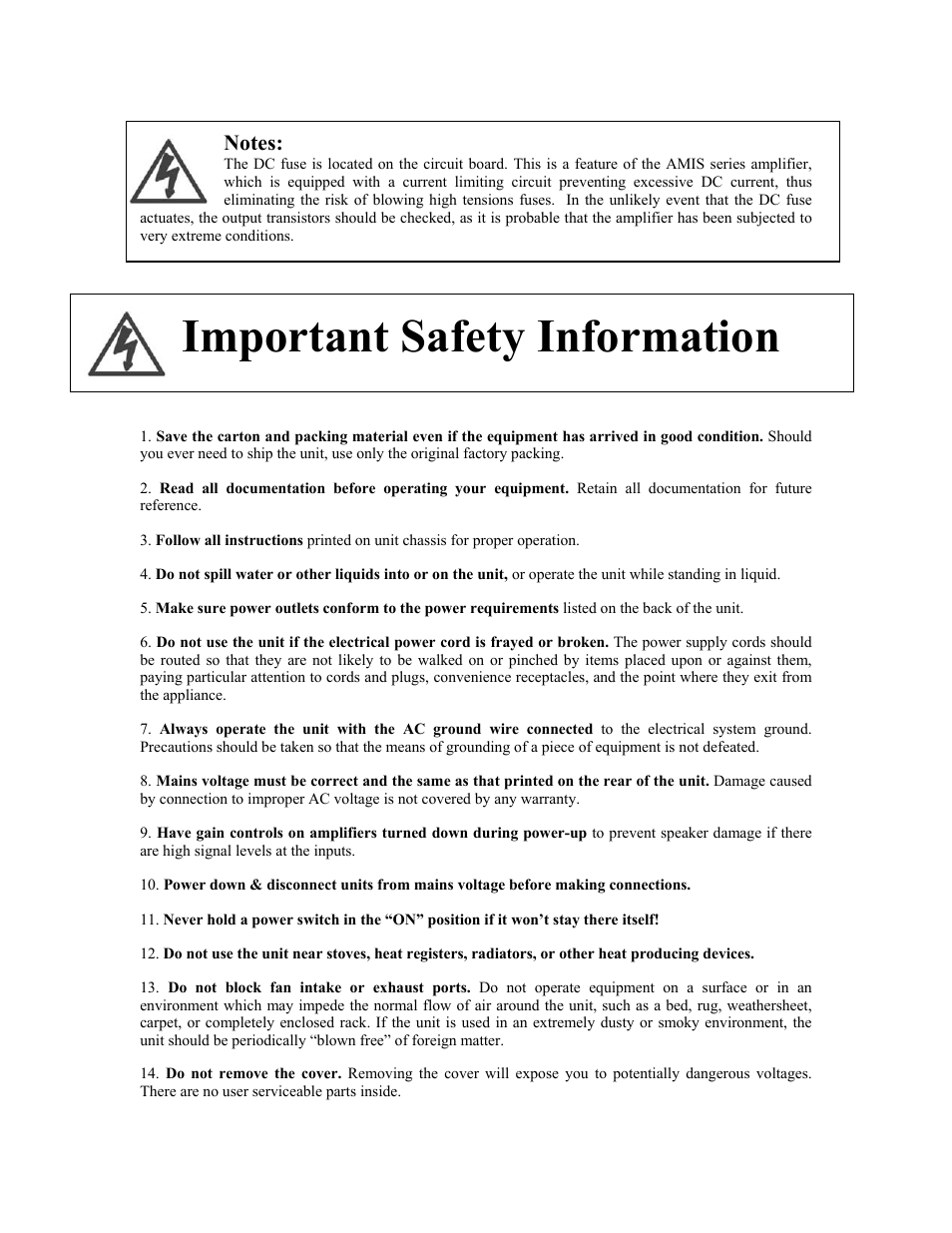 Important safety information | Australian Monitor AMIS604P User Manual | Page 4 / 5
