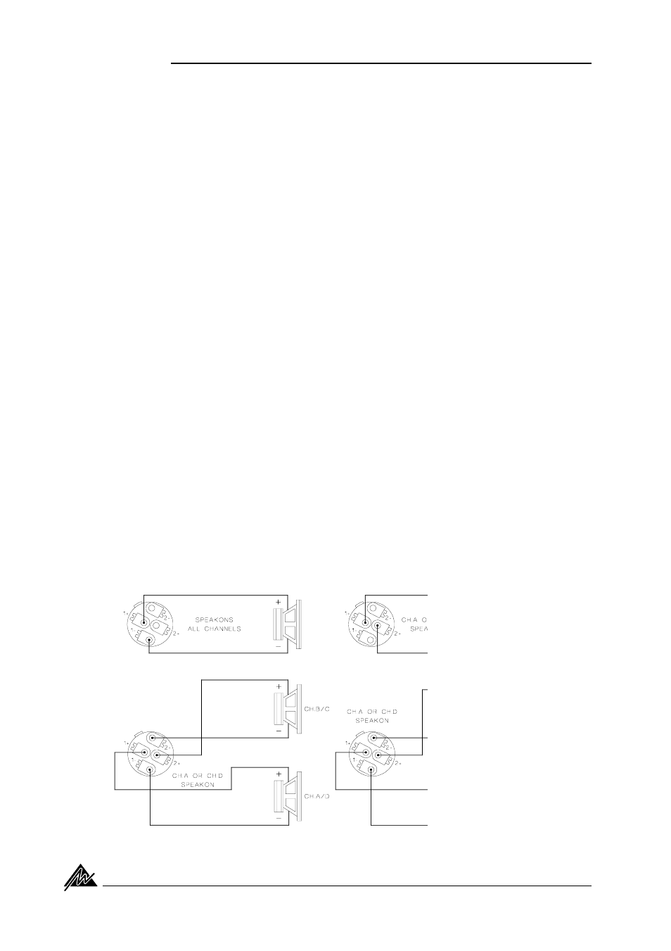 Output wiring, Binding post outputs, Speakon outputs | 12 installation | Australian Monitor AM1200 User Manual | Page 12 / 20