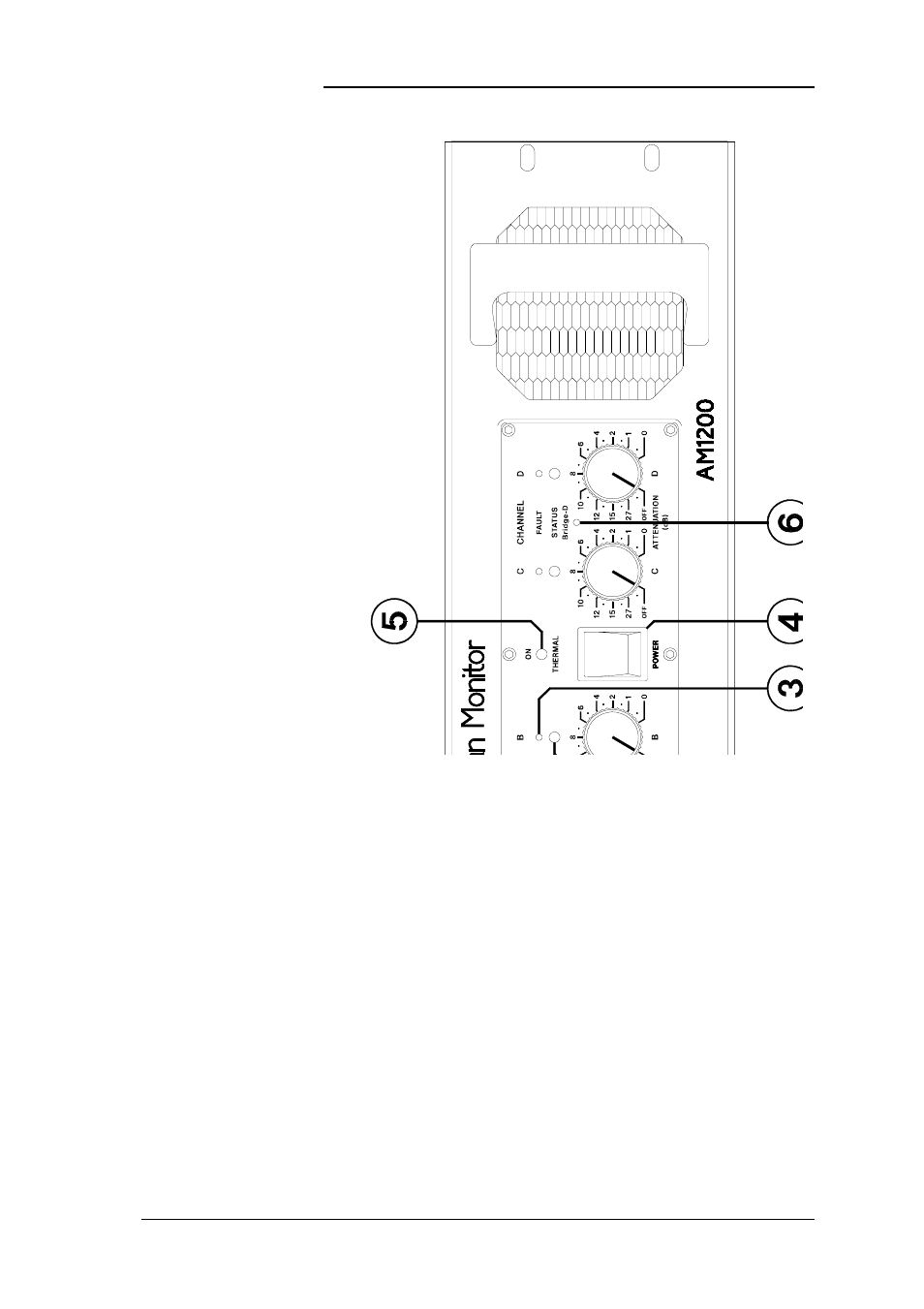 Controls, connectors & indicators | Australian Monitor AM1200 User Manual | Page 6 / 20