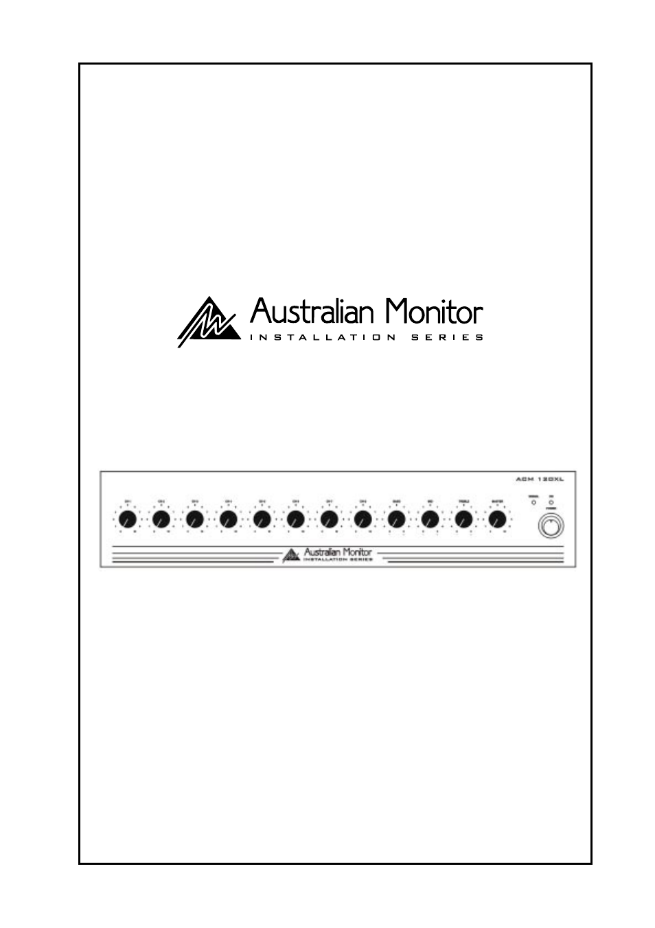 Australian Monitor ACM120XL User Manual | 8 pages