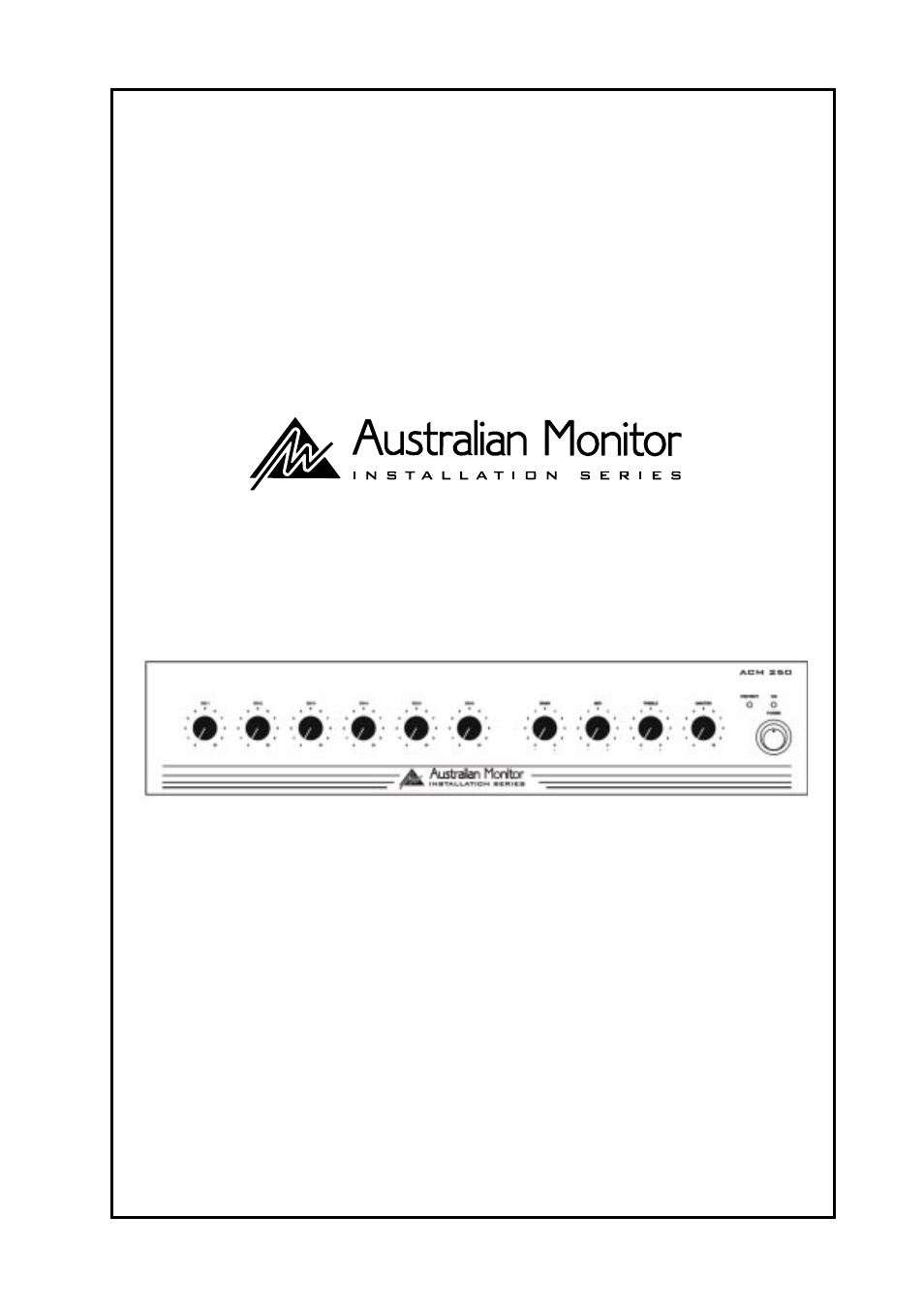 Australian Monitor Audio Telex ACM250 User Manual | 7 pages