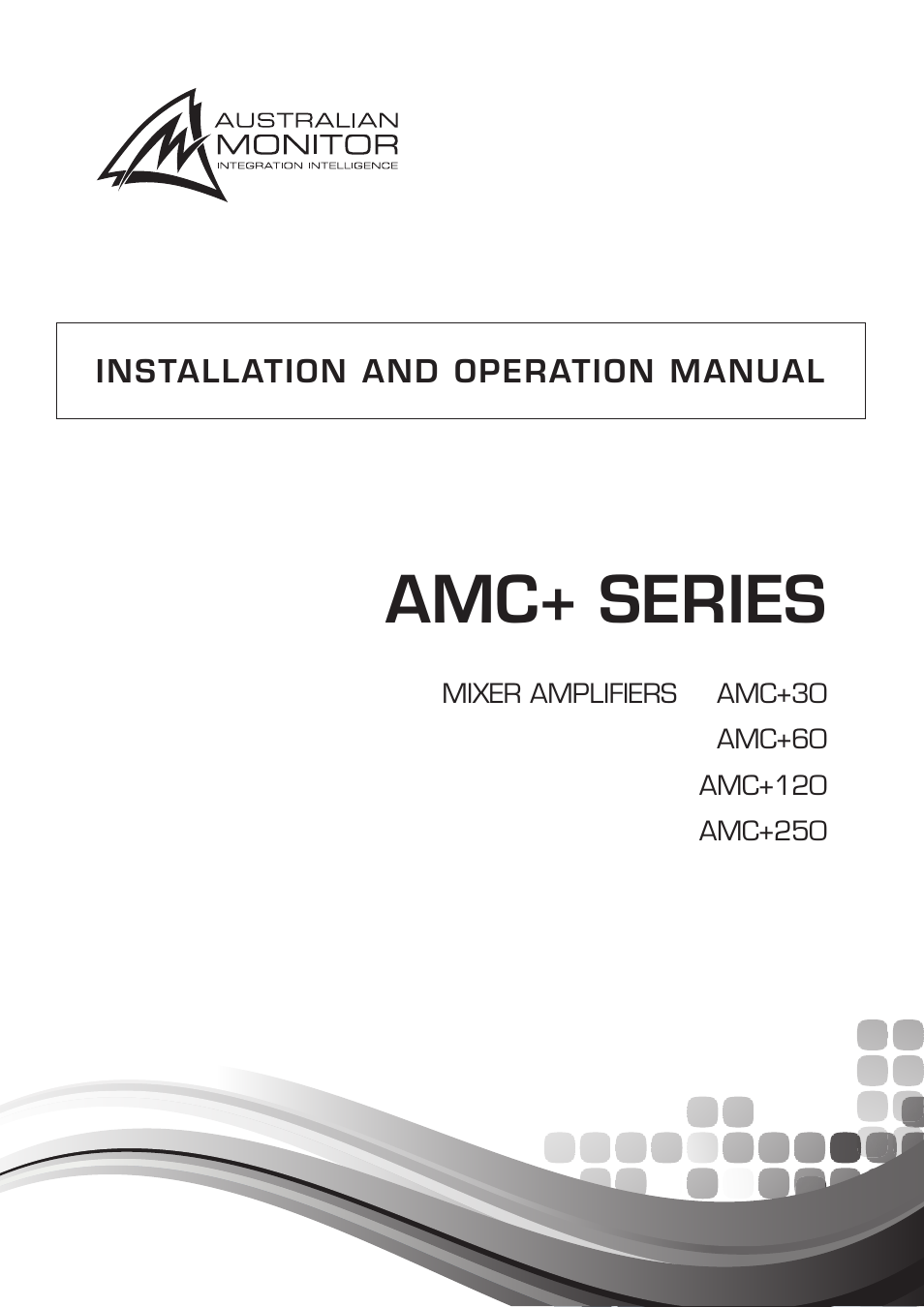 Australian Monitor AMC+60 User Manual | 16 pages