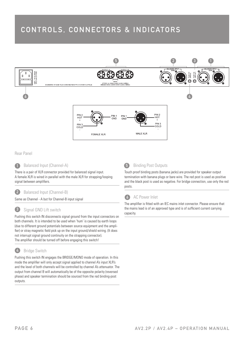 Australian Monitor AV2.4P User Manual | Page 6 / 12