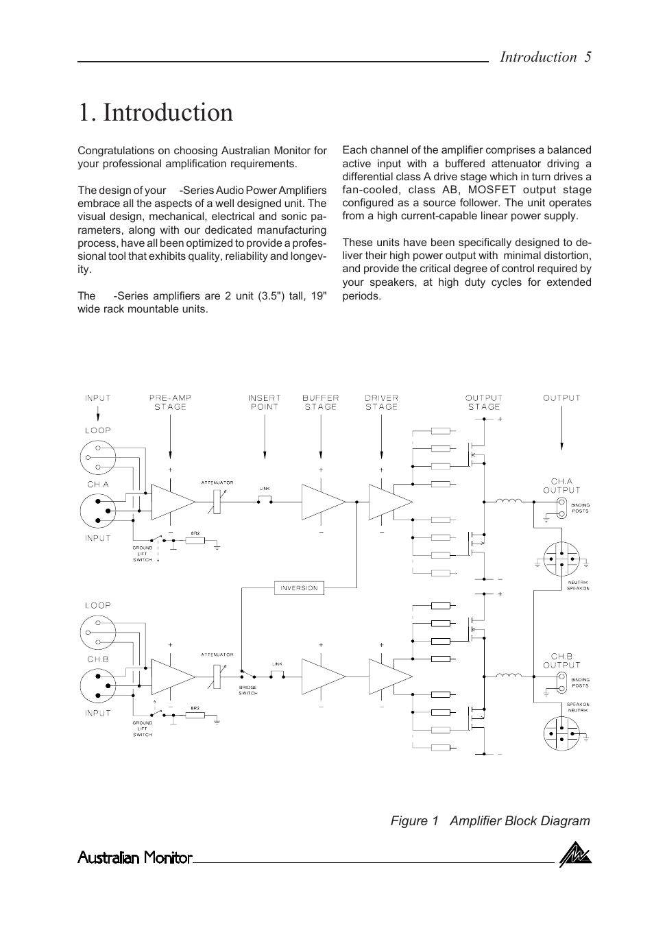 Introduction | Australian Monitor KA800 User Manual | Page 5 / 20