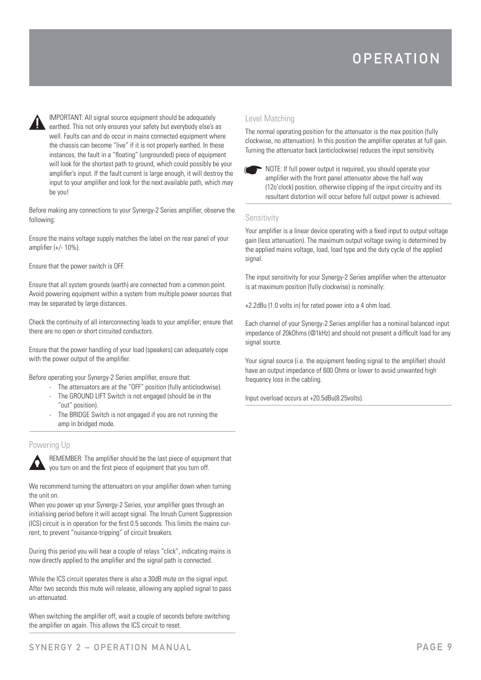 Pa g e 9 | Australian Monitor SY2700 User Manual | Page 9 / 12