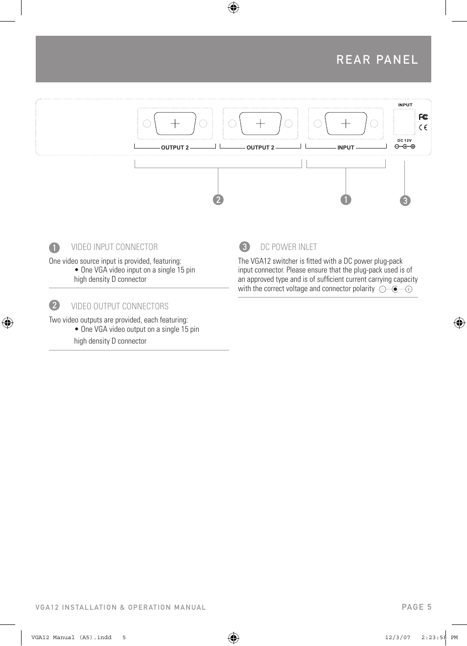 Australian Monitor VGA12 User Manual | Page 5 / 8