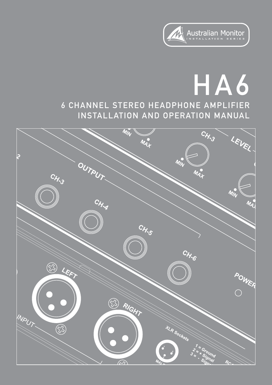 Australian Monitor HA6 User Manual | 8 pages