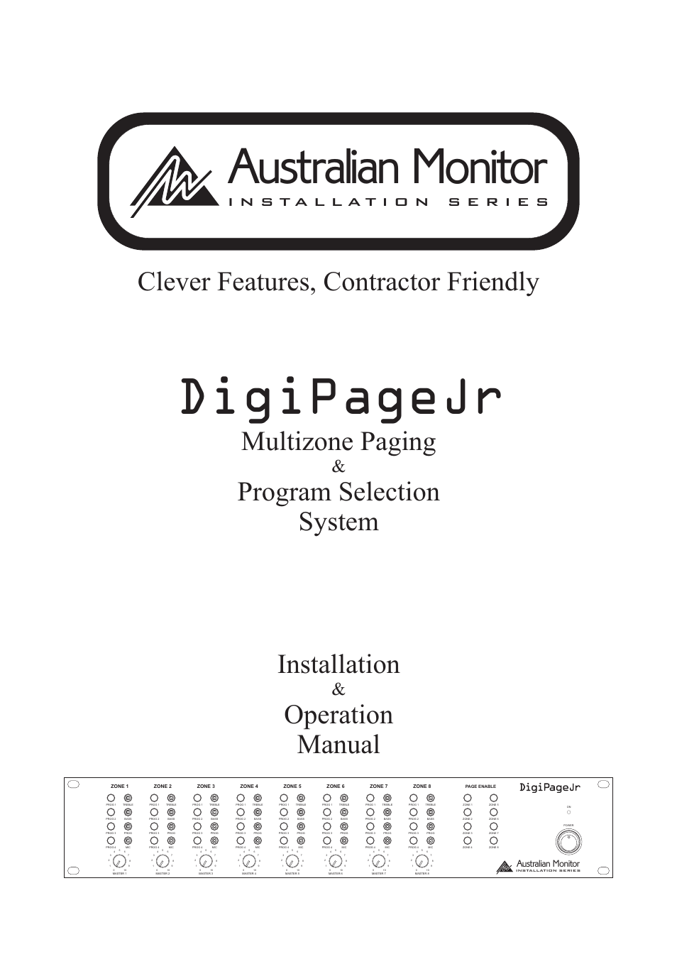 Australian Monitor DigiPage User Manual | 24 pages