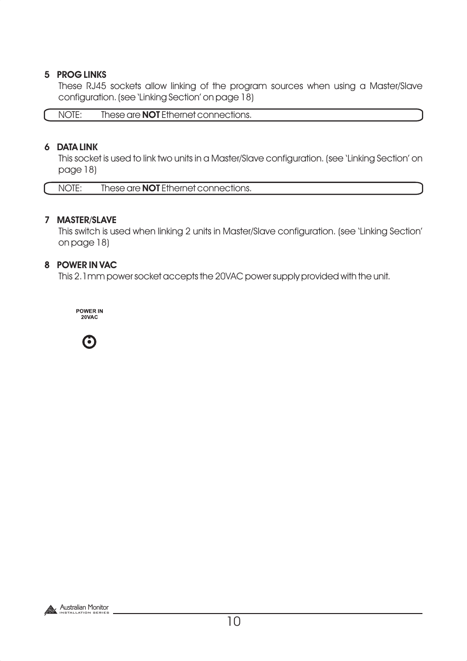 Australian Monitor DigiPage User Manual | Page 10 / 24