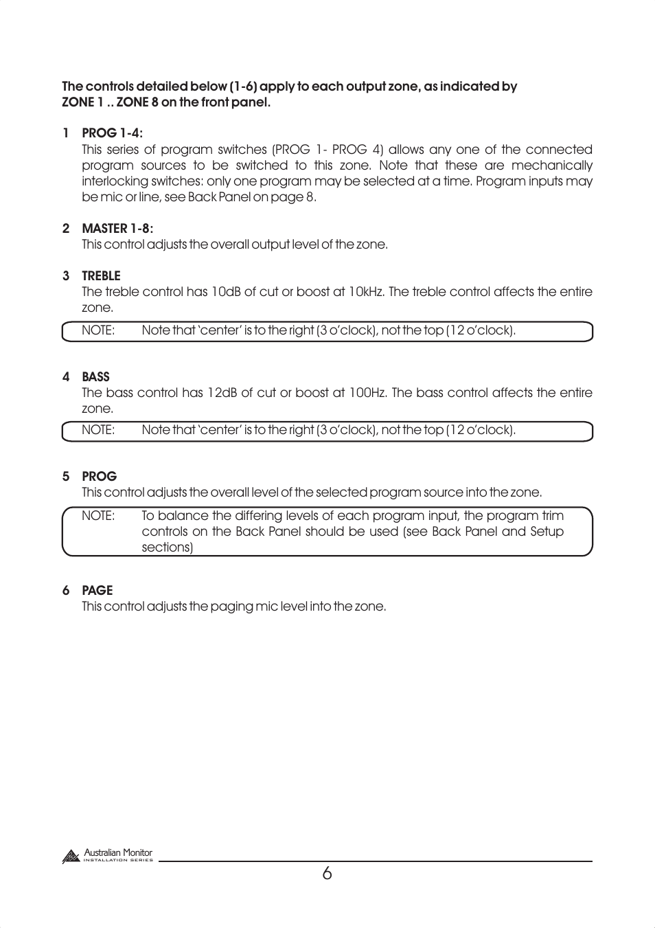 Australian Monitor DigiPage User Manual | Page 6 / 24