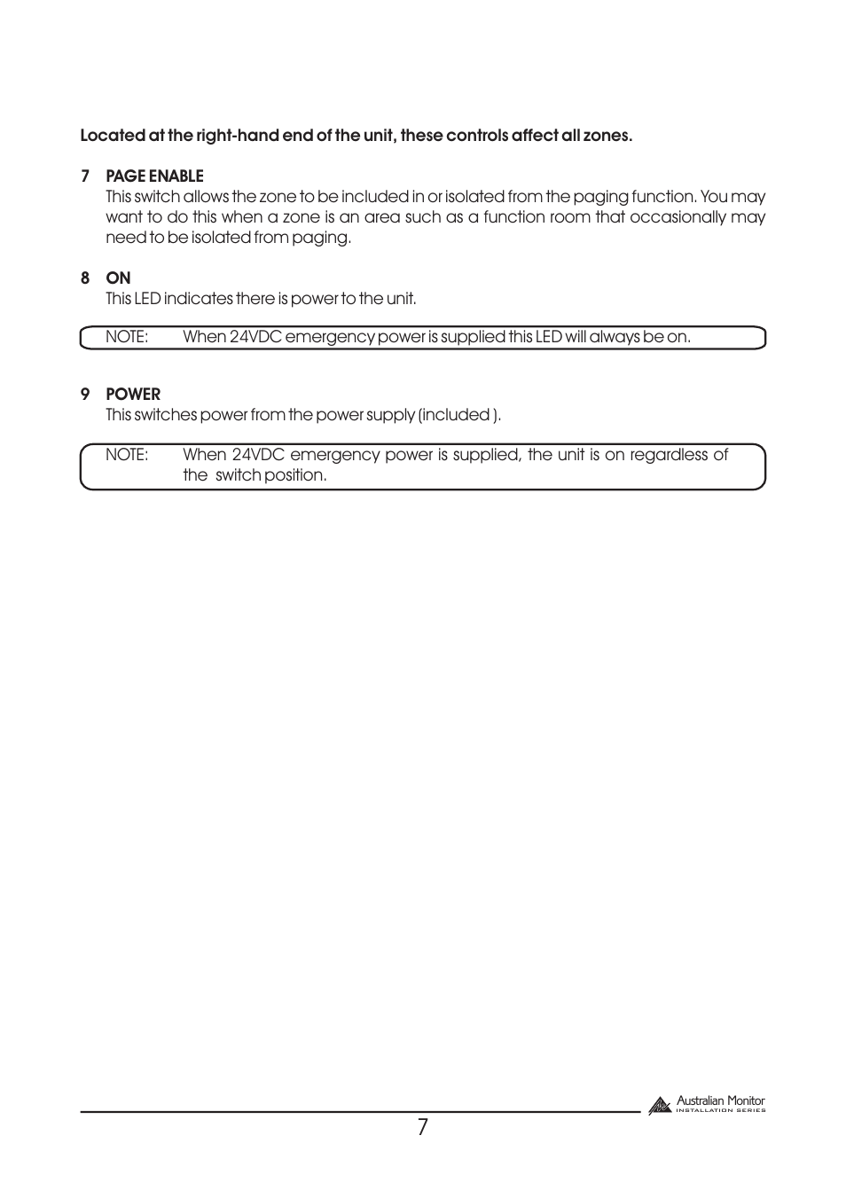 Australian Monitor DigiPage User Manual | Page 7 / 24
