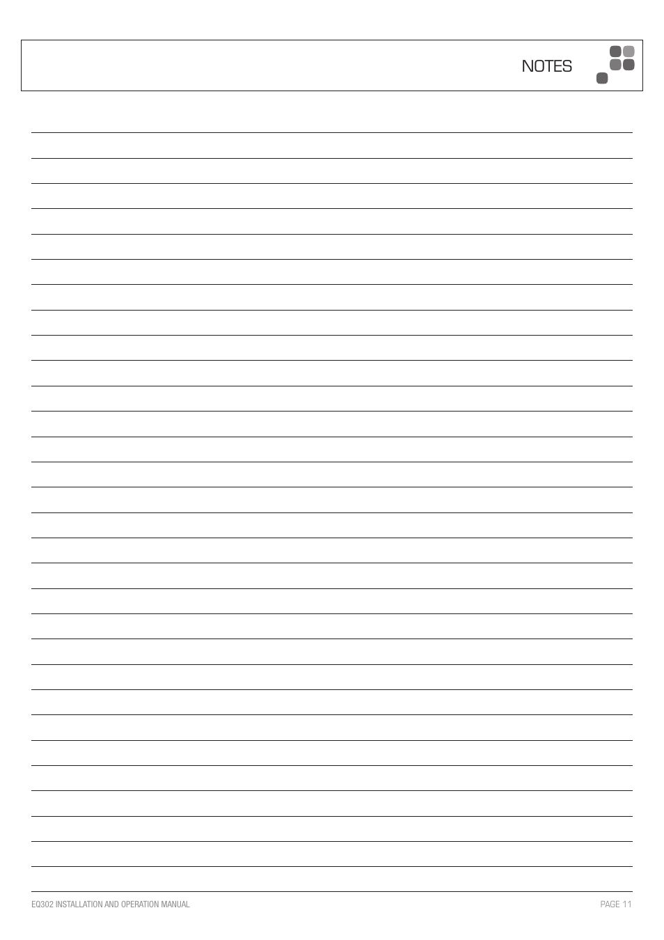 Australian Monitor EQ302 User Manual | Page 11 / 12