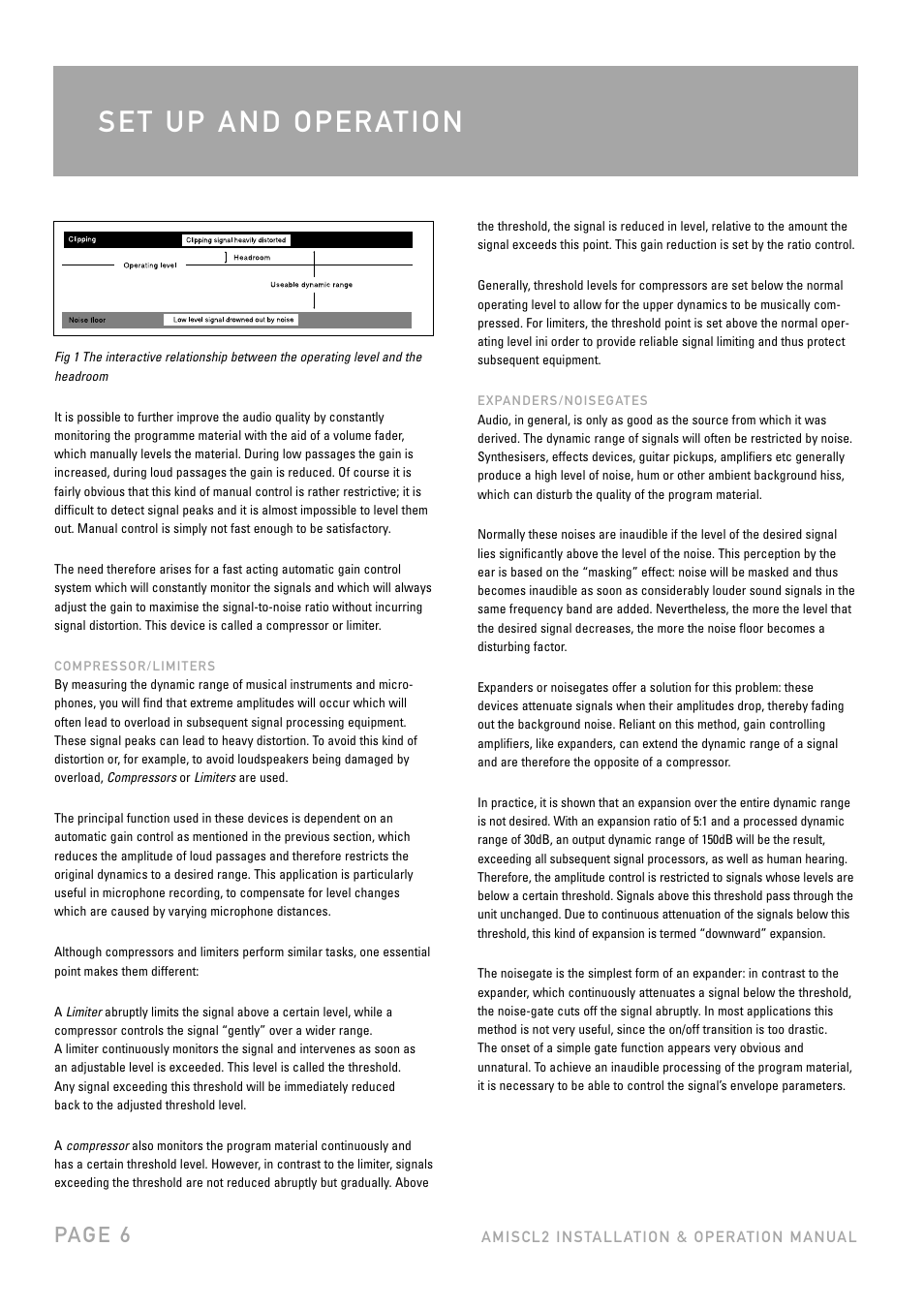 Pag e 6 | Australian Monitor AMISCL2 User Manual | Page 6 / 8