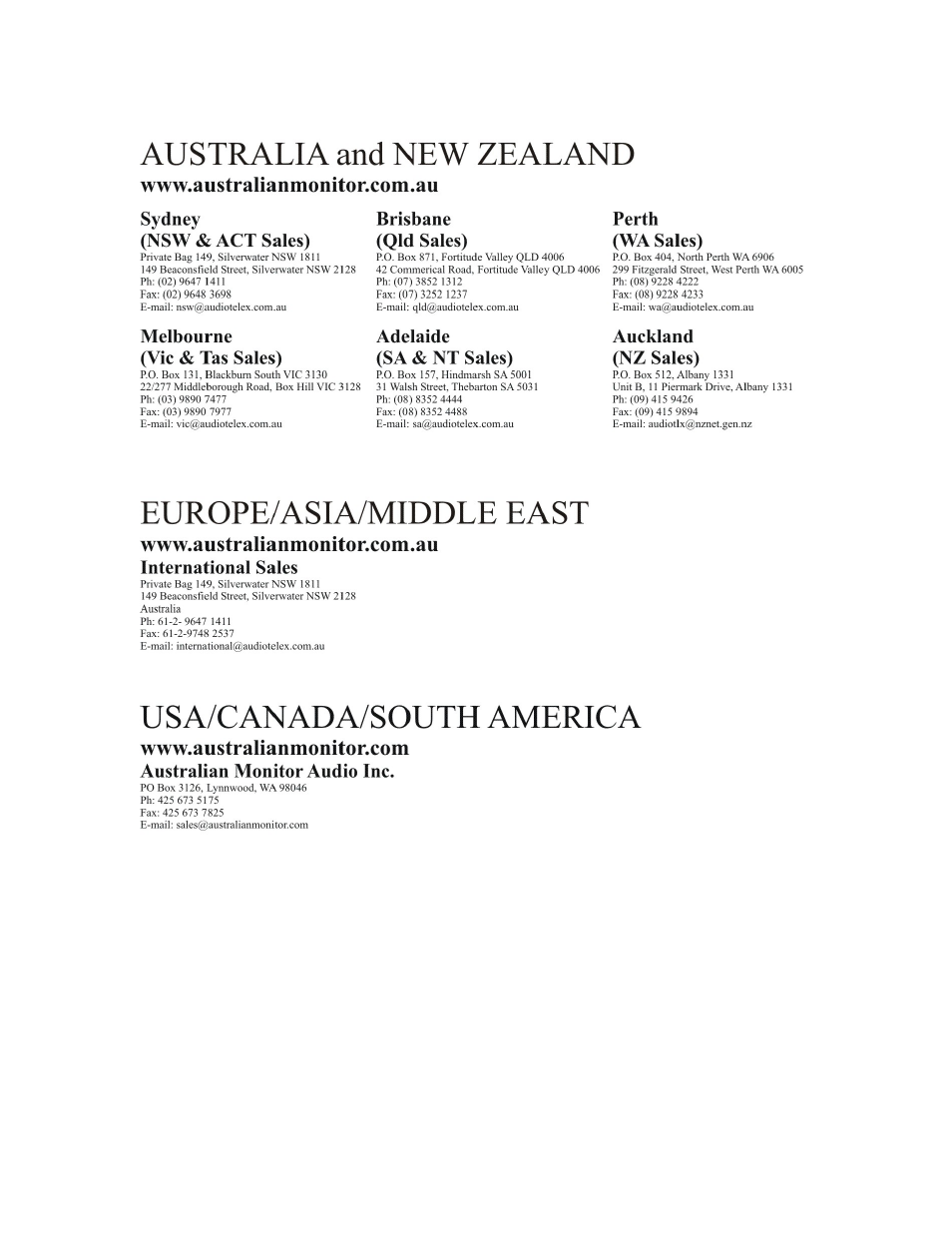 Australian Monitor AMISSC2 User Manual | Page 3 / 3