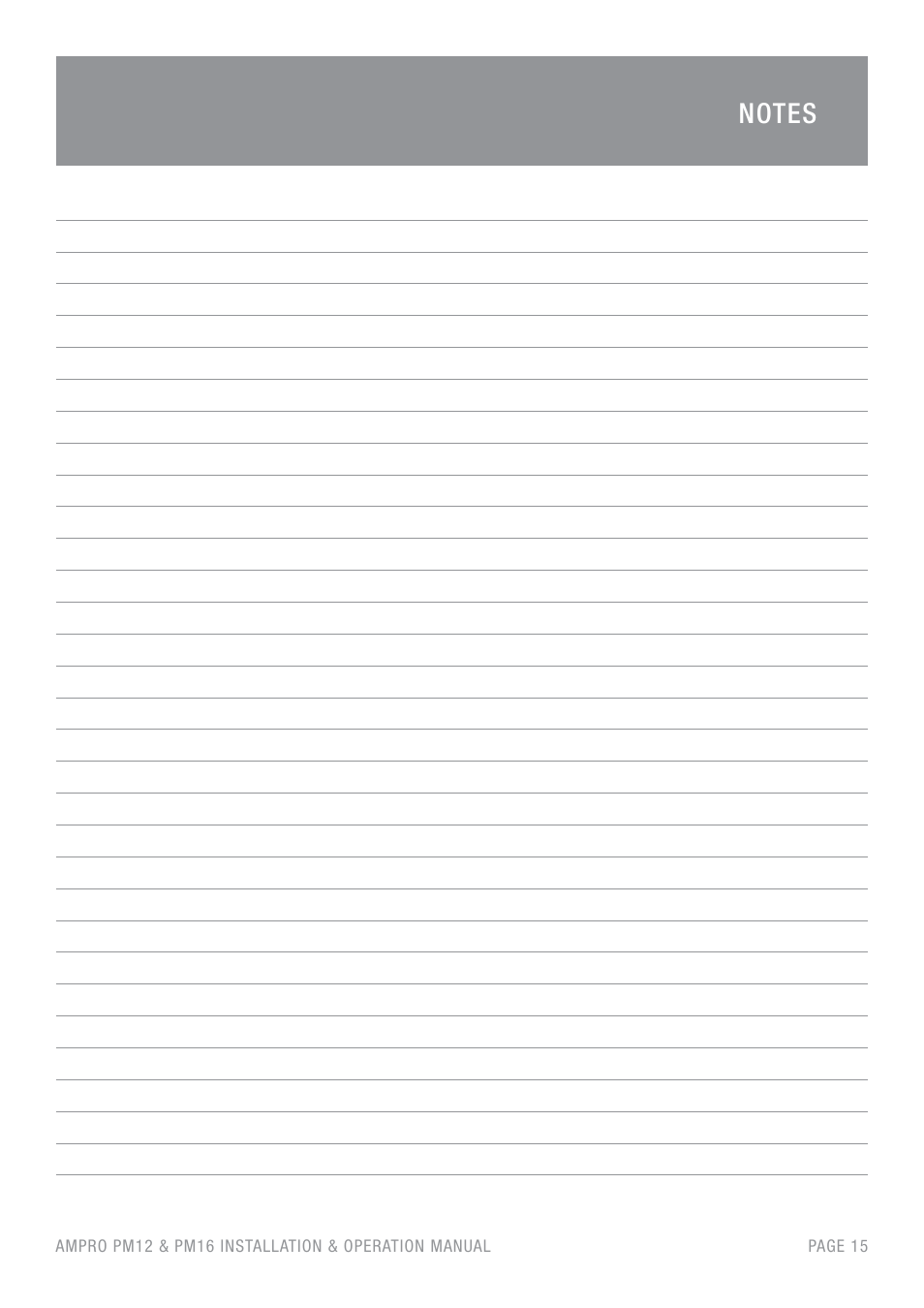 Australian Monitor PM16 User Manual | Page 15 / 16