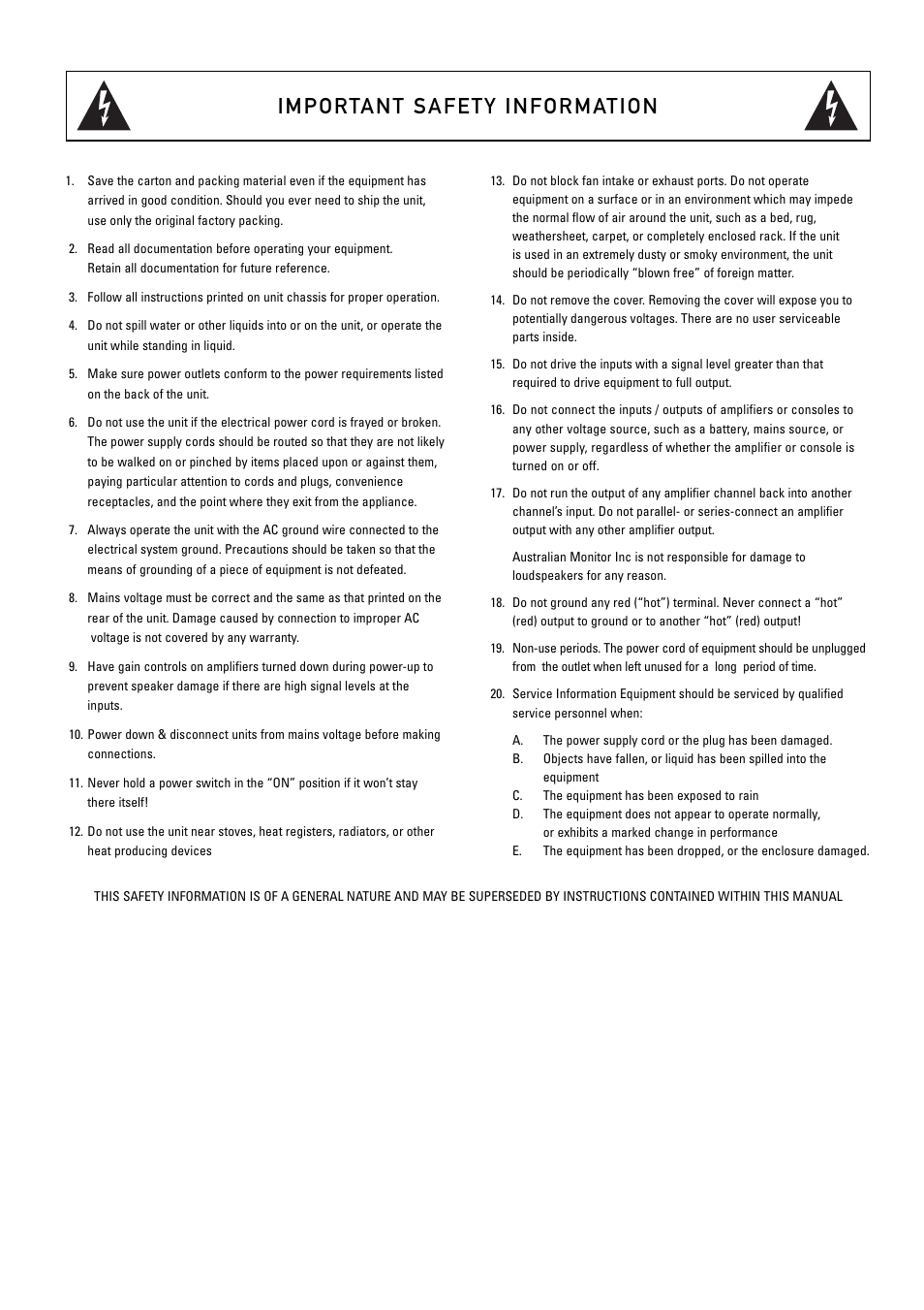 Australian Monitor DPRM User Manual | Page 2 / 8