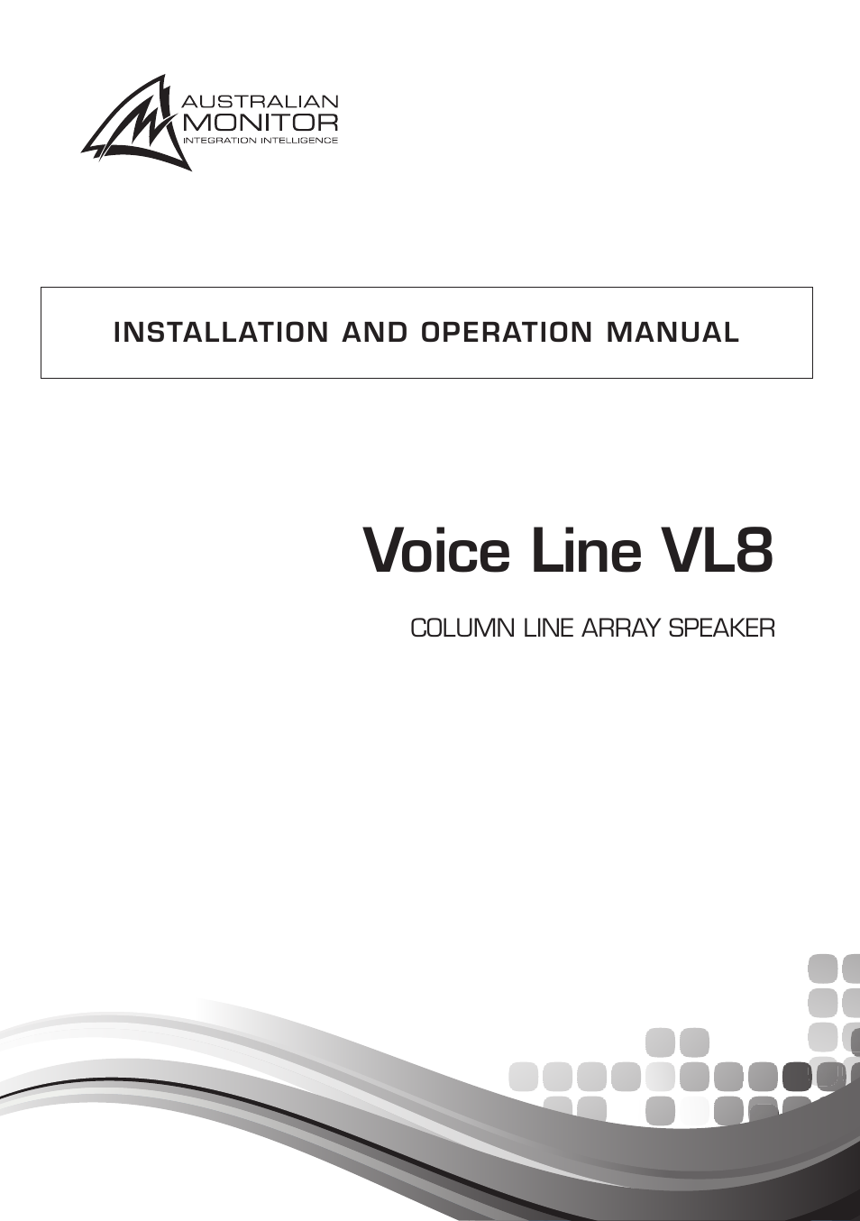 Australian Monitor VL8 A5 User Manual | 12 pages