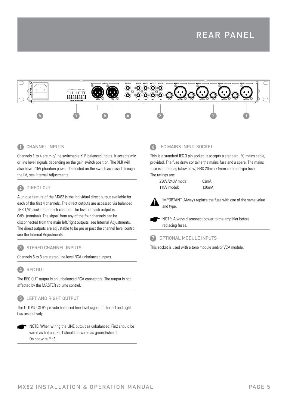 Australian Monitor MX82 User Manual | Page 5 / 12