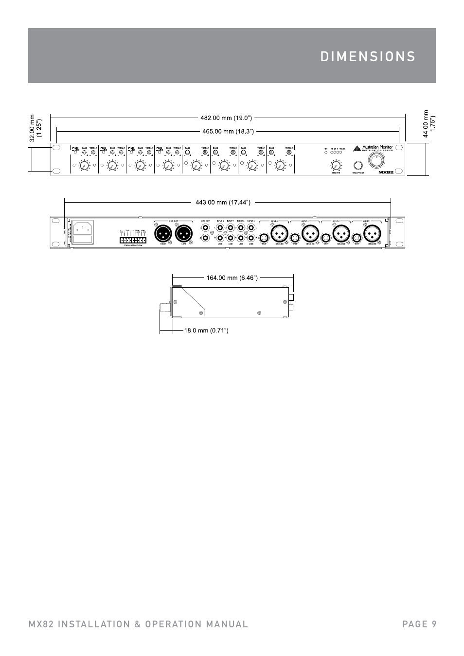 Australian Monitor MX82 User Manual | Page 9 / 12