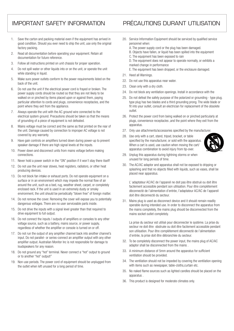 Australian Monitor AMC+MIX User Manual | Page 2 / 12