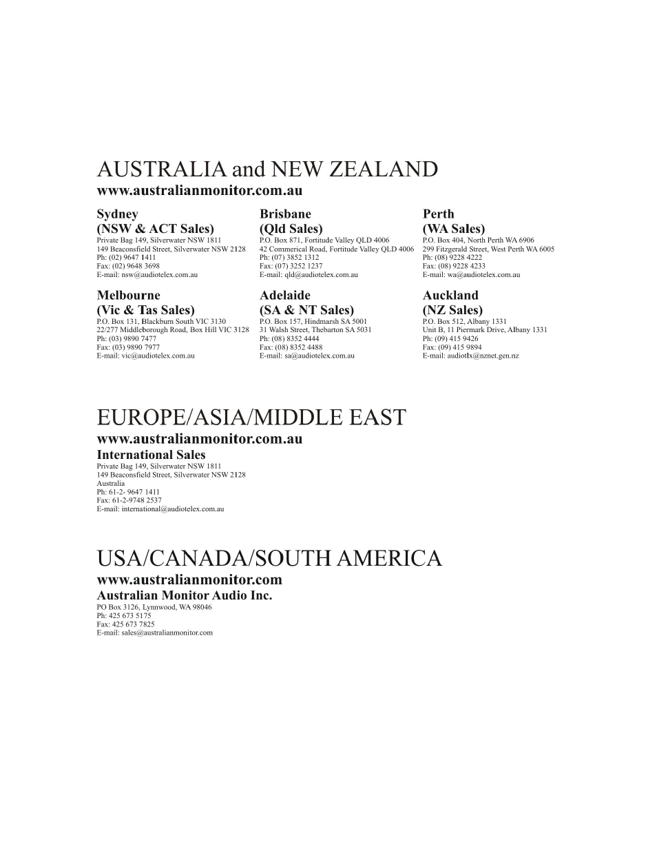 Australian Monitor AMISMSC1 User Manual | Page 2 / 2
