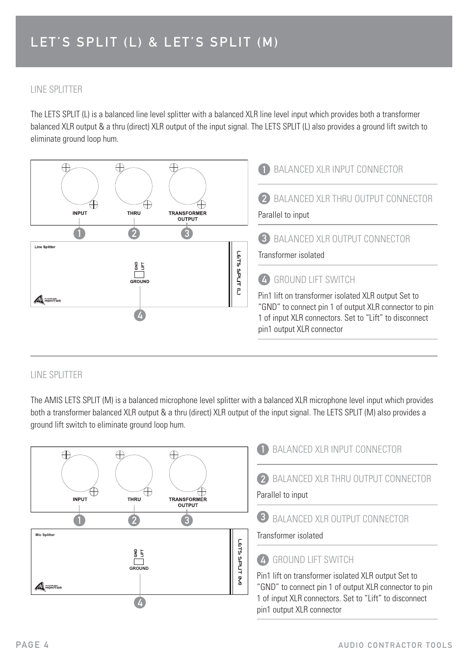 Australian Monitor Contractor Tools User Manual | Page 4 / 12