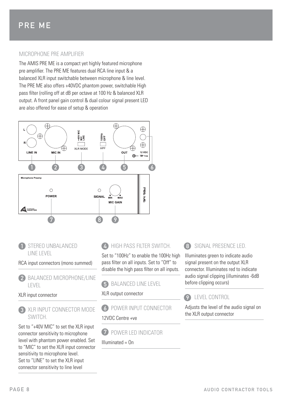 Australian Monitor Contractor Tools User Manual | Page 8 / 12