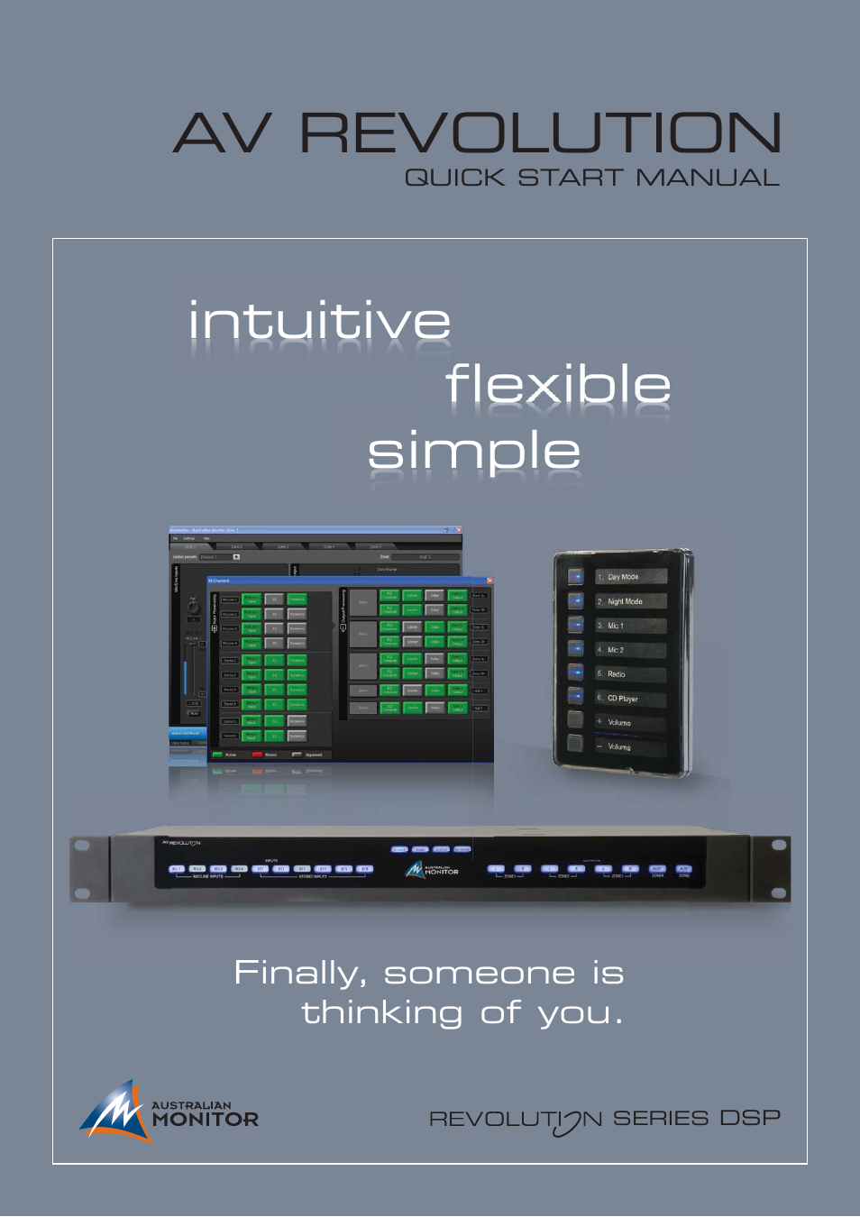 Australian Monitor AV Revolution User Manual | 15 pages