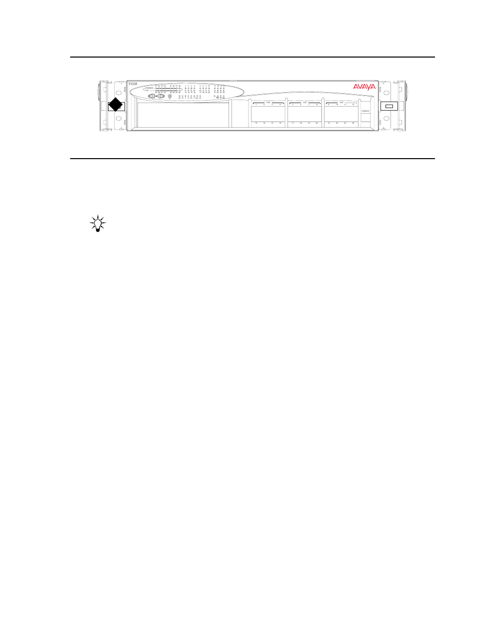 Figure 3, Figure 3: open hinged end, You can now safely connect the cables to the unit | Avaya P333T-PWR User Manual | Page 20 / 34