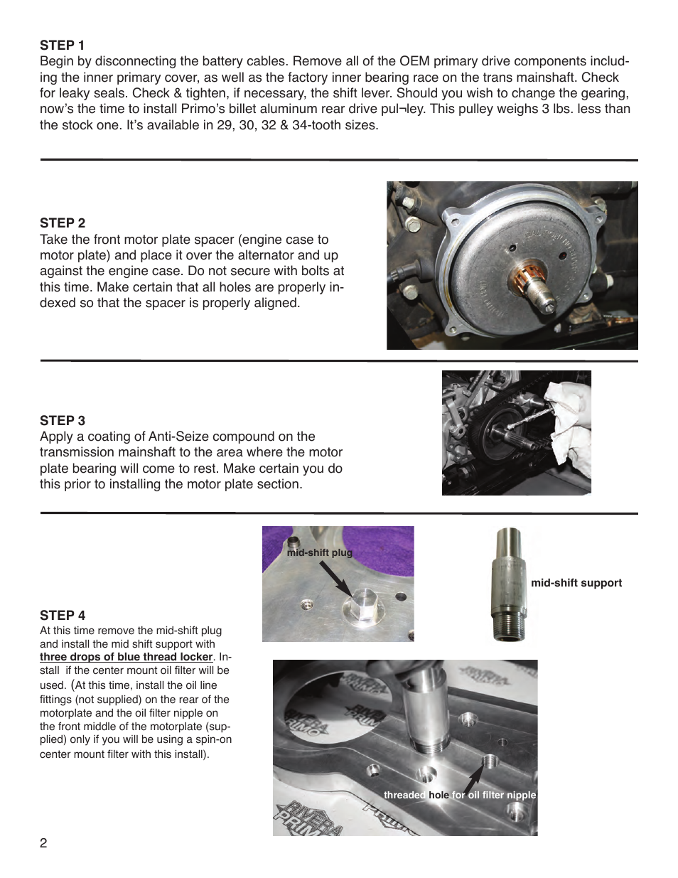 Rivera Primo Brute IV Extreme for 1990-05 Dyna Models User Manual | Page 2 / 8