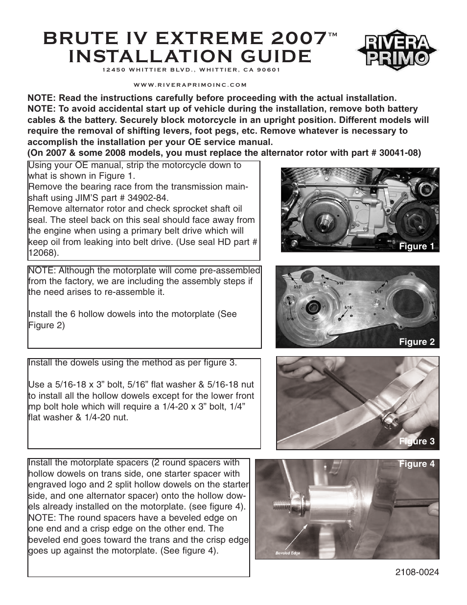 Rivera Primo Brute IV Extreme 2007 User Manual | 6 pages