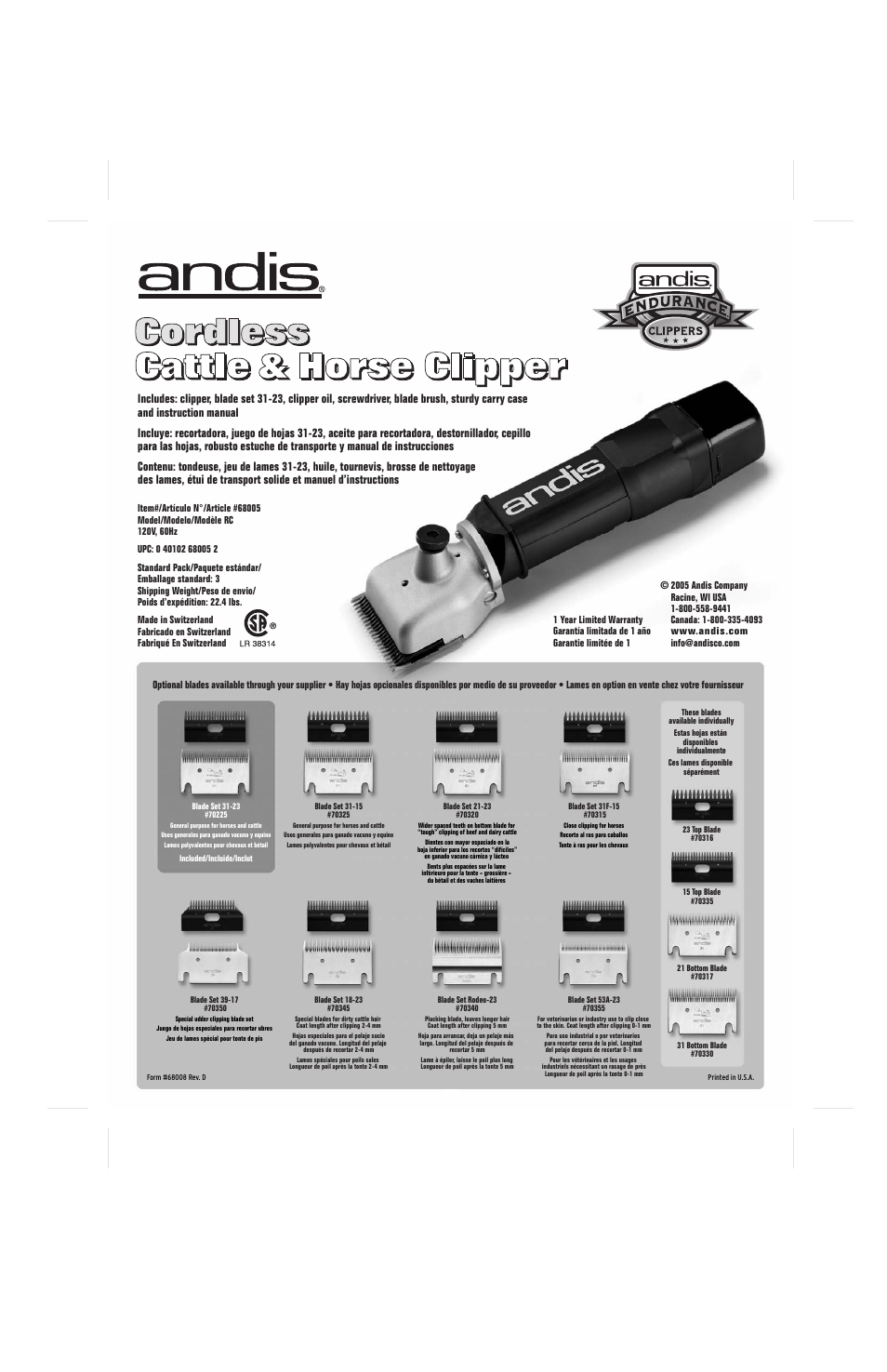 Wiiiwitílwfhwwílfiílílfli, Mminii, A: la | Bi_zu | Andis Company RC 120V User Manual | Page 2 / 2