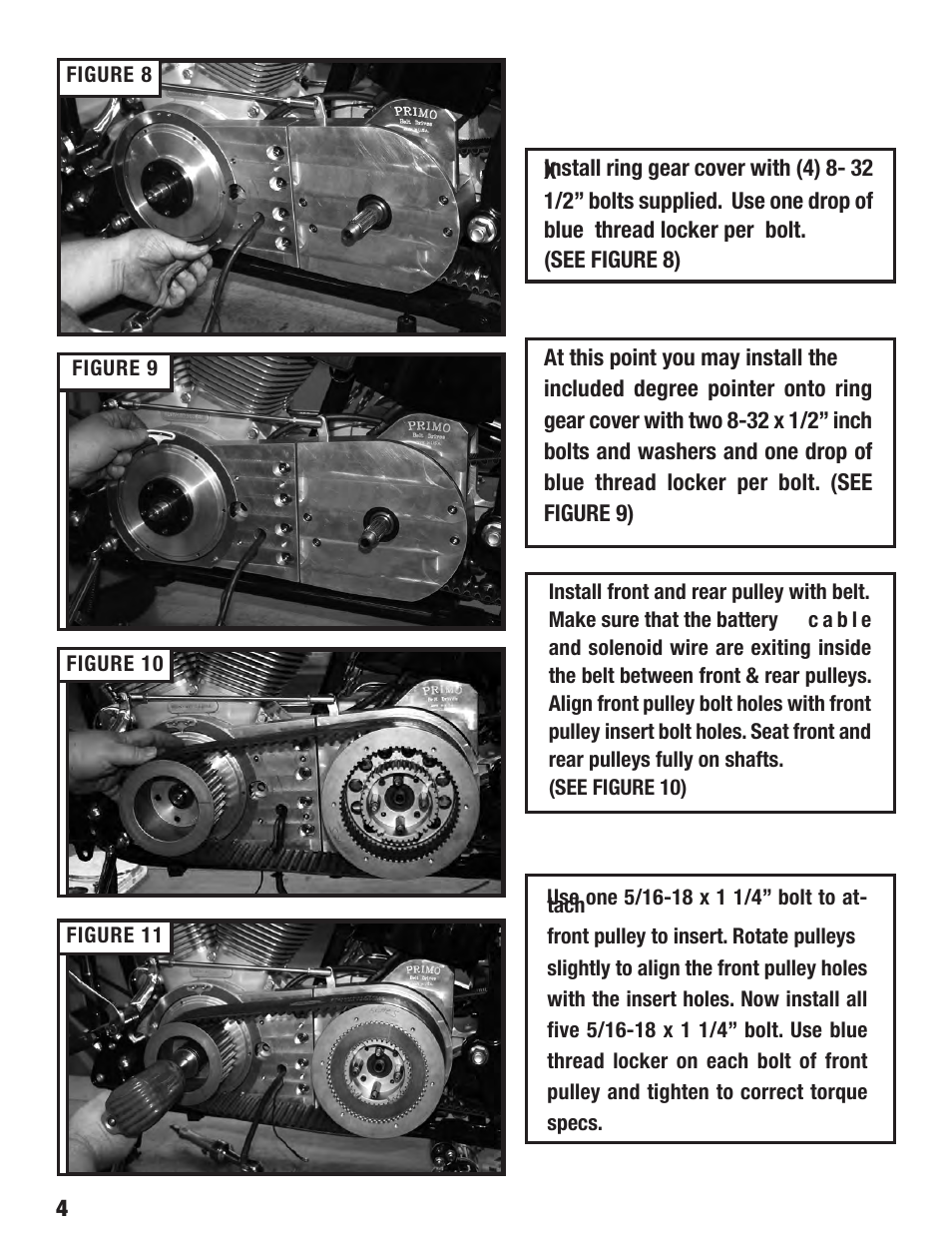 Rivera Primo Direct Drive Belt Drive User Manual | Page 4 / 8