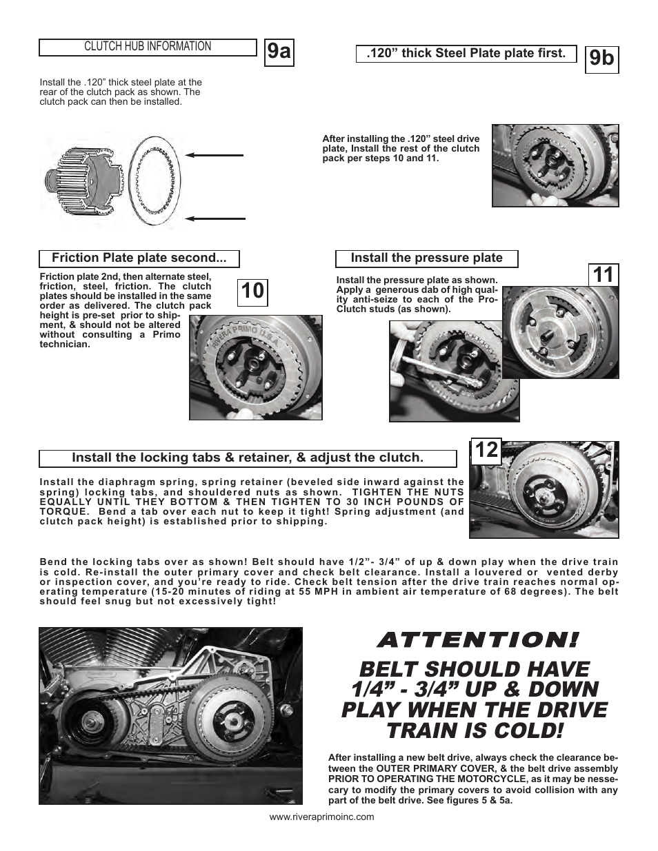 9b 9a, Attention | Rivera Primo Brute III Extreme User Manual | Page 3 / 4