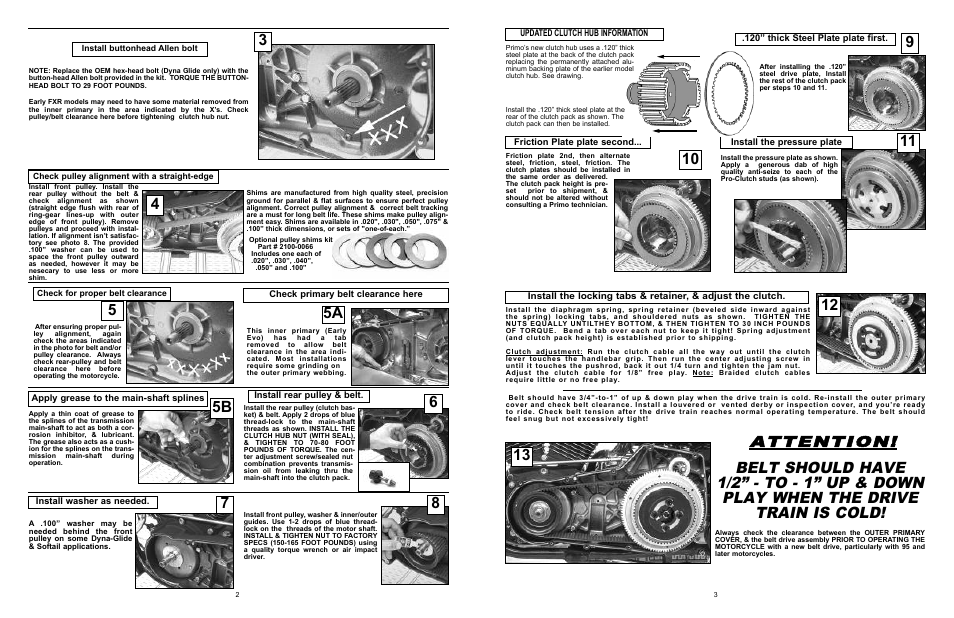 Attention | Rivera Primo Brute III User Manual | Page 2 / 3