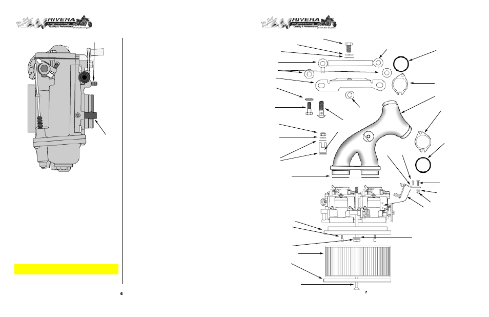 Dual | Rivera Primo Common Plenum Dual 42mm Mikuni Carburetor Kit (DMK) User Manual | Page 4 / 9