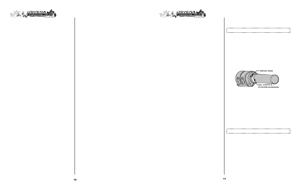 Dual | Rivera Primo Common Plenum Dual 42mm Mikuni Carburetor Kit (DMK) User Manual | Page 6 / 9