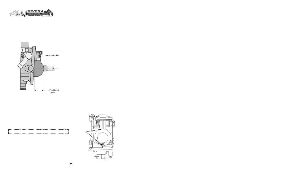 Dual, Dual carb inst carb inst alla alla tion tion | Rivera Primo Common Plenum Dual 42mm Mikuni Carburetor Kit (DMK) User Manual | Page 9 / 9