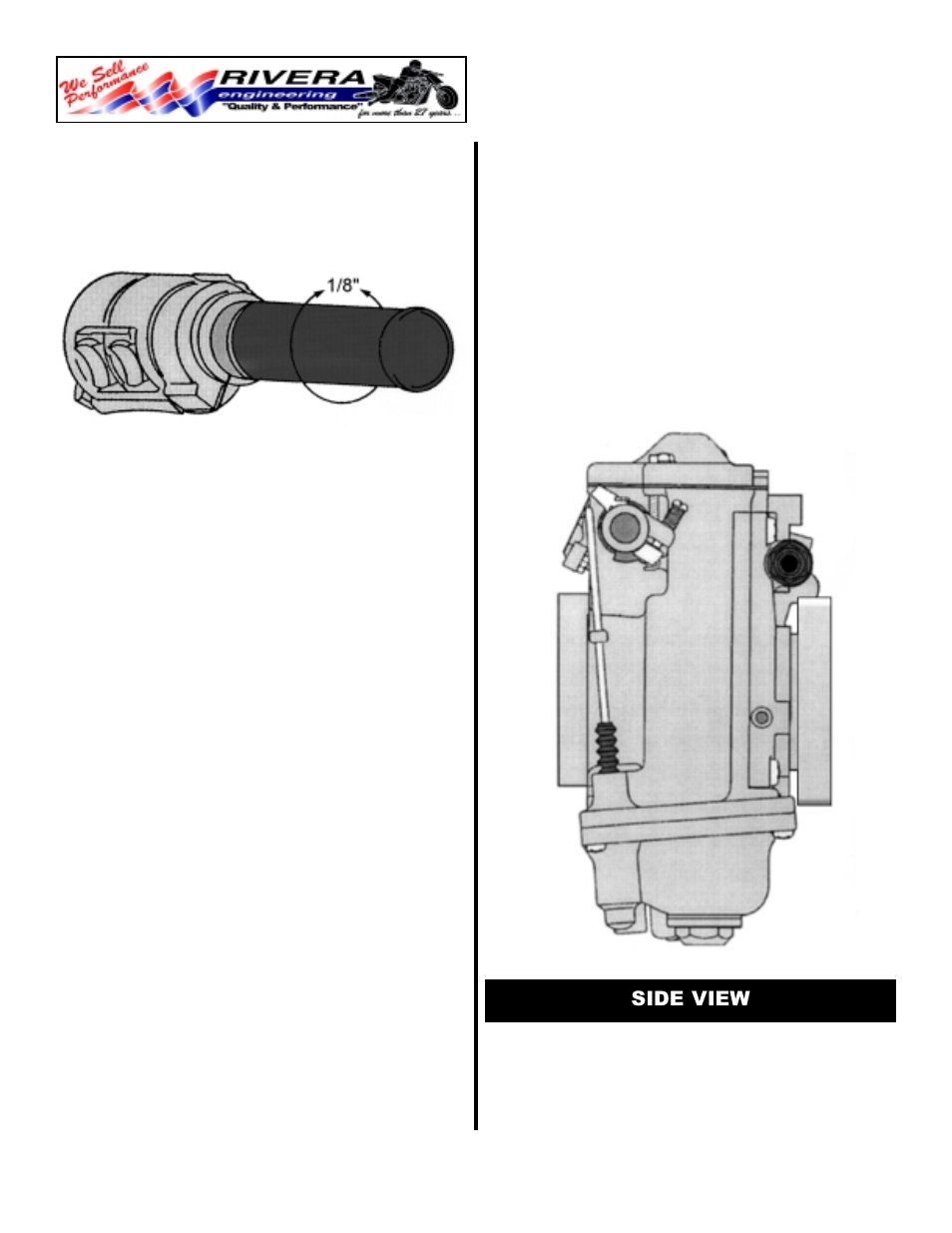 Rivera Primo Single Tilt Forward 42 Mikuni Carburetor Kit User Manual | Page 5 / 7