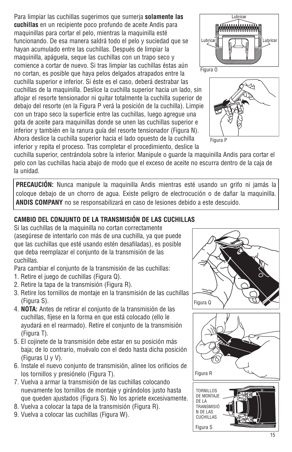 Andis Company Andis AGR+ AGRC User Manual | Page 16 / 26