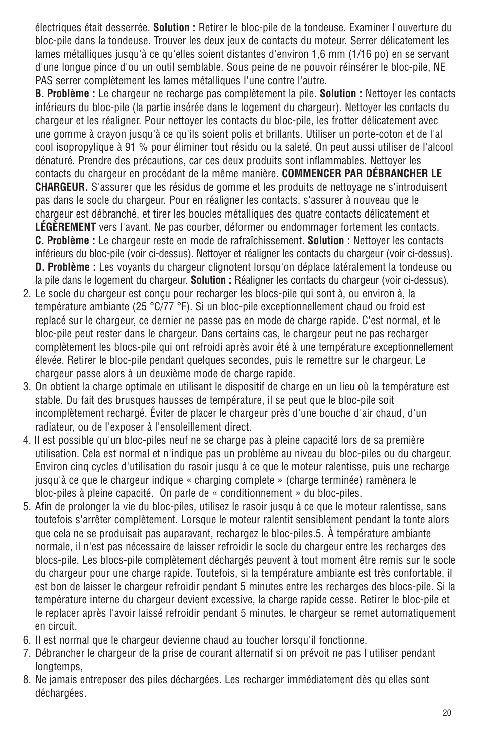 Andis Company Andis AGR+ AGRC User Manual | Page 21 / 26