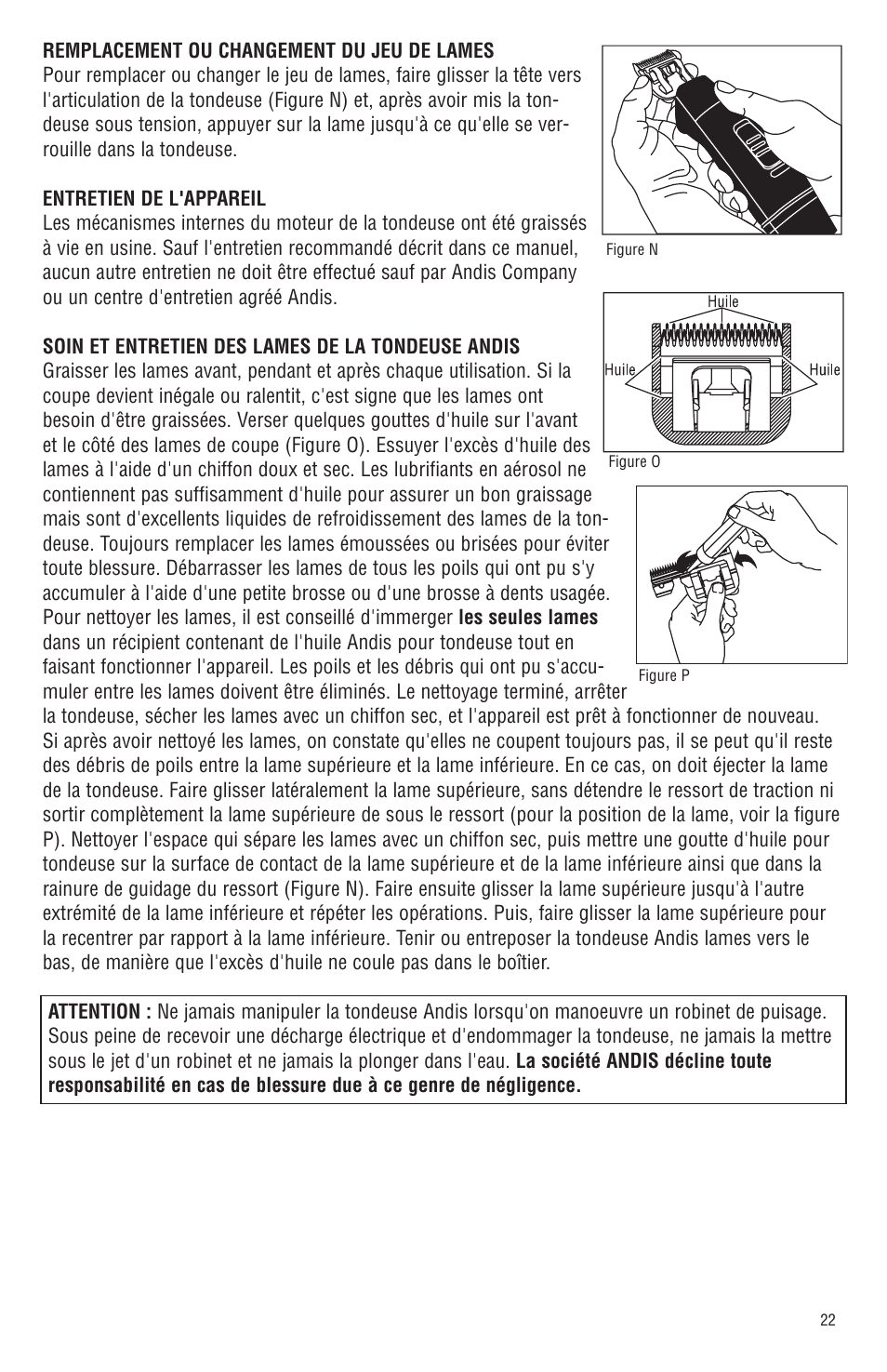Andis Company Andis AGR+ AGRC User Manual | Page 23 / 26